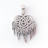 Celtic Bear Claw Viking Amulet .925 Sterling Silver Pendant