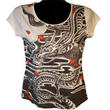 Fierce Dragon Womens Cotton T-Shirt