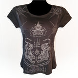 Tiger Temple Womens Cotton T-Shirt