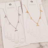 Whale Tale CZ Ocean Sealife Anklet