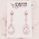 Classic Long Drop Bridal Earrings for 2025 Wedding