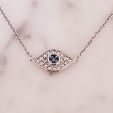 Evil Eye CZ Necklace Protection Charm