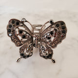 Butterfly Rhinestone Metal Hair Claw