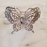 Butterfly Rhinestone Metal Hair Claw