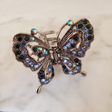 Butterfly Rhinestone Metal Hair Claw