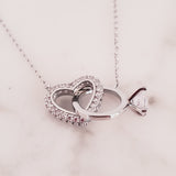 Heart with Promise Ring CZ Necklace