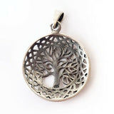 Tree of Life .925 Sterling Silver Pendant Celtic Infinity Knot
