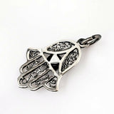 Hamsa Protection Charm .925 Sterling Silver Pendant