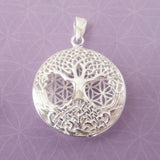 Tree of Life Double Sided .925 Sterling Silver Pendant