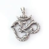 Ohm Charm .925 Solid Sterling Silver Pendant Meditation Gift for Yogi Buddhist
