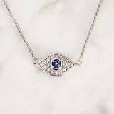 Evil Eye CZ Necklace Protection Charm