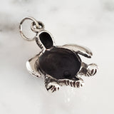 Turtle Celtic Knot Charm .925 Sterling Silver Pendant
