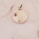 Solar Eclipse Moon Sun Stars Charm .925 Sterling Silver Pendant