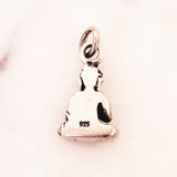 Mini Sitting Buddha Charm .925 Sterling Silver Yoga Pendant