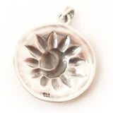 Sun Moon Zodiac Charm .925 Sterling Silver Pendant