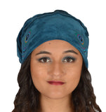 Embroidered Cotton Velvet Hat