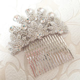 Vintage Hollywood Rhinestone Hair Comb for DIY Birdcage Veil or Fascinator