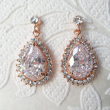 Classic Drop Art Deco Bridal Earrings