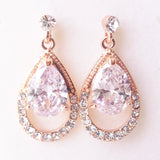 Classic Drop Art Deco Wedding Earrings