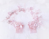 Floral Hair Vine with Freshwater Pearl Headpiece