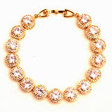 Modern Bridal Bracelet with Prong Set CZ