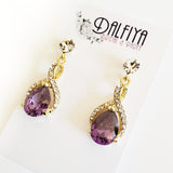 Twist Drop Bridal Earrings