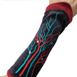 Embroidered Velvet Handwarmers
