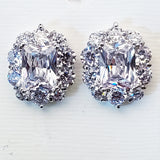 CZ Stud Wedding Earrings