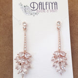 Art Deco Bridal Chandelier Earrings or Necklace Set