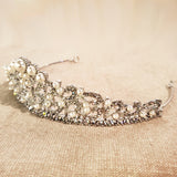 1.75" Tall Tiara for Glam Bride Wedding or Victorian Prom