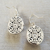 Blue Topaz .925 Sterling Silver Earrings from Bali
