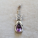 Butterfly Gemstone .925 Sterling Silver Pendant from Bali
