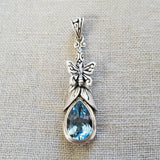 Butterfly Gemstone .925 Sterling Silver Pendant from Bali