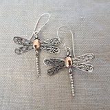 Dragonfly .925 Sterling Silver Earrings from Bali