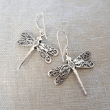 Dragonfly .925 Sterling Silver Earrings from Bali