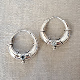 Blue Topaz .925 Sterling Silver Earrings from Bali