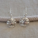 Tree .925 Sterling Silver Drop Earrings from Bali