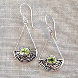 Peridot .925 Sterling Silver Earrings from Bali