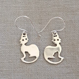 Cat .925 Sterling Silver Drop Earrings from Bali