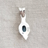 Blue Topaz .925 Sterling Silver Pendant from Bali