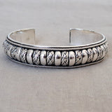 Textured Cuff .925 Sterling Silver Bracelet from Bali
