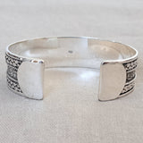 Floral Vine .925 Sterling Silver Cuff Bracelet from Bali
