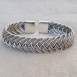 Braided .925 Sterling Silver Cuff Bracelet from Bali