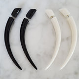 3" Long Split Taper Faux Gauge Earrings Fake Plugs