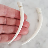3" Long Split Taper Faux Gauge Earrings Fake Plugs