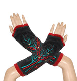 Embroidered Velvet Handwarmers