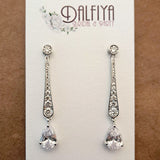 Classic Diamante Earrings for Modern Bride