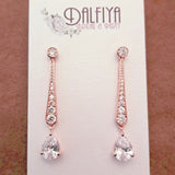 Classic Diamante Earrings for Modern Bride