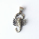 Scorpio .925 Solid Sterling Silver Horoscope Pendant Zodiac