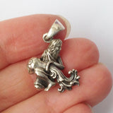 Aquarius .925 Solid Sterling Silver Horoscope Pendant Zodiac